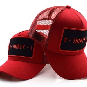 3•thirty•1 Brand Snap Back hats Red/BLK